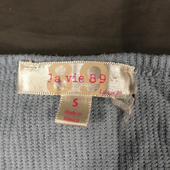 Blue Cropped Short Sleeve - Size S - Picture 3 of 3